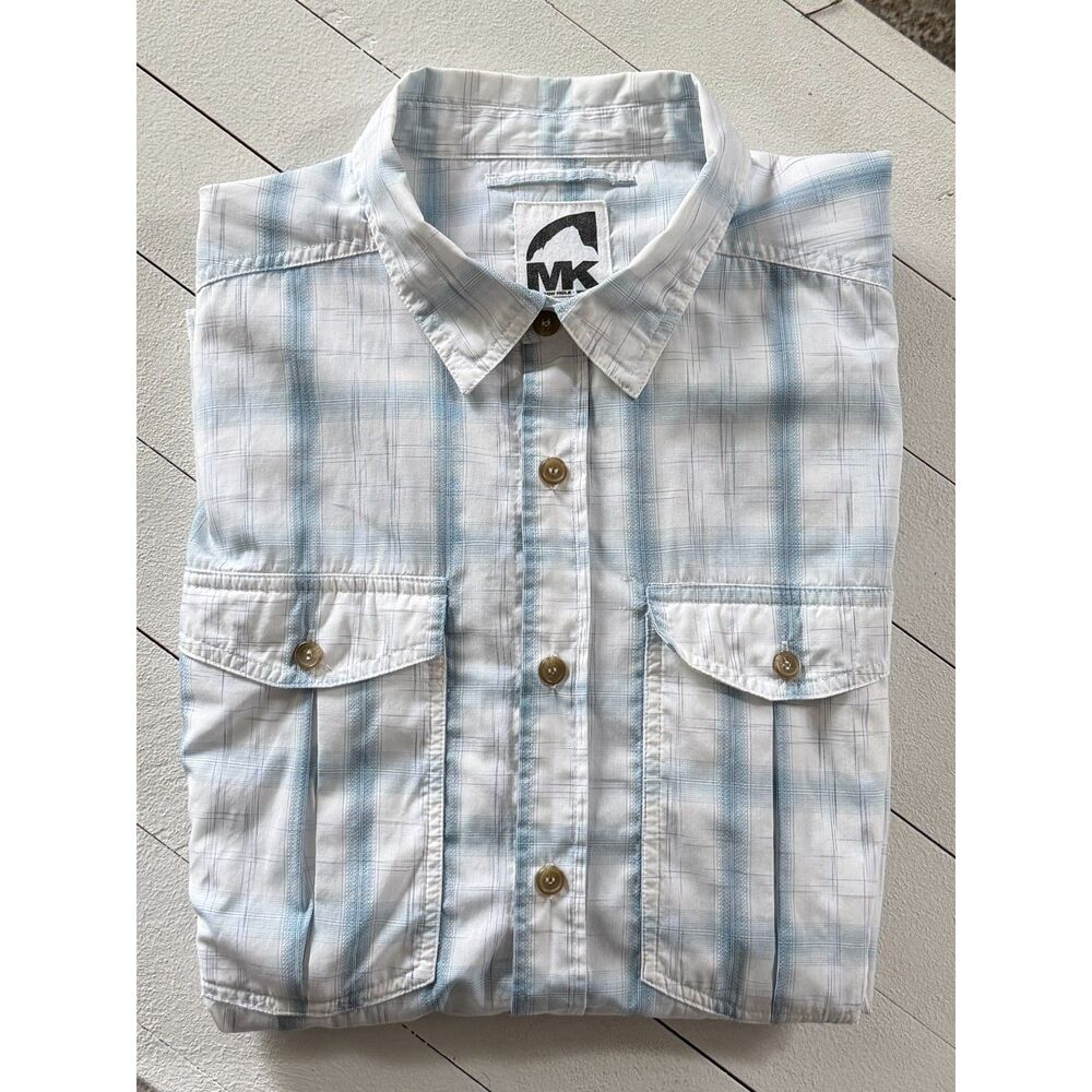 Mountain Khakis Equatorial Long Sleeve Button Up Hiking Quick Dry Shirt Sz L